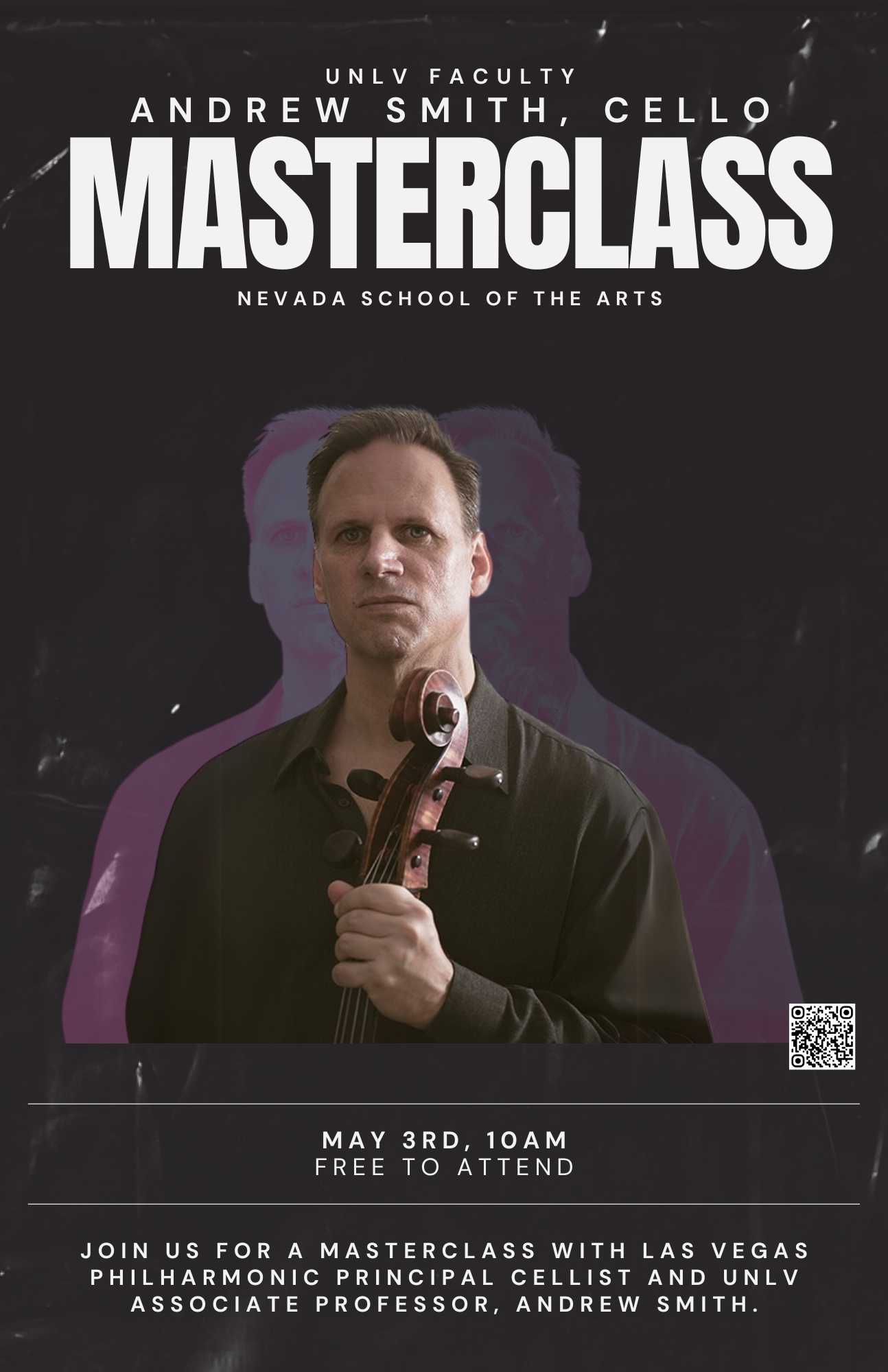 Cello Masterclass with UNLV Guest Faculty, Andrew Smith
