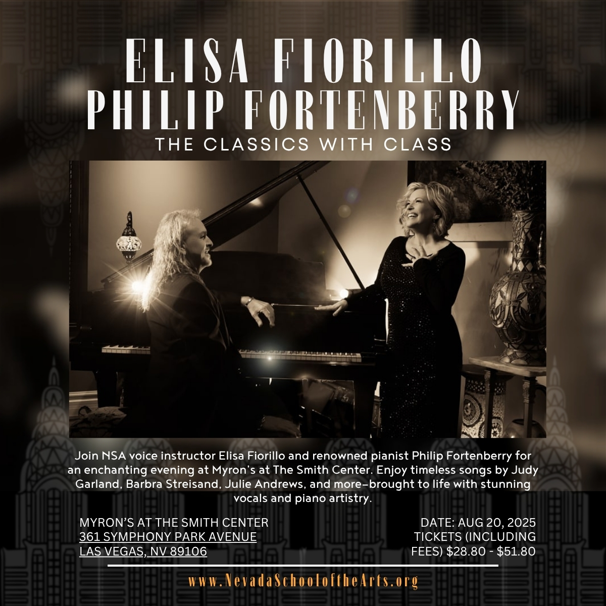Elisa Fiorillo and Philip Fortenberry to perform at Myron’s