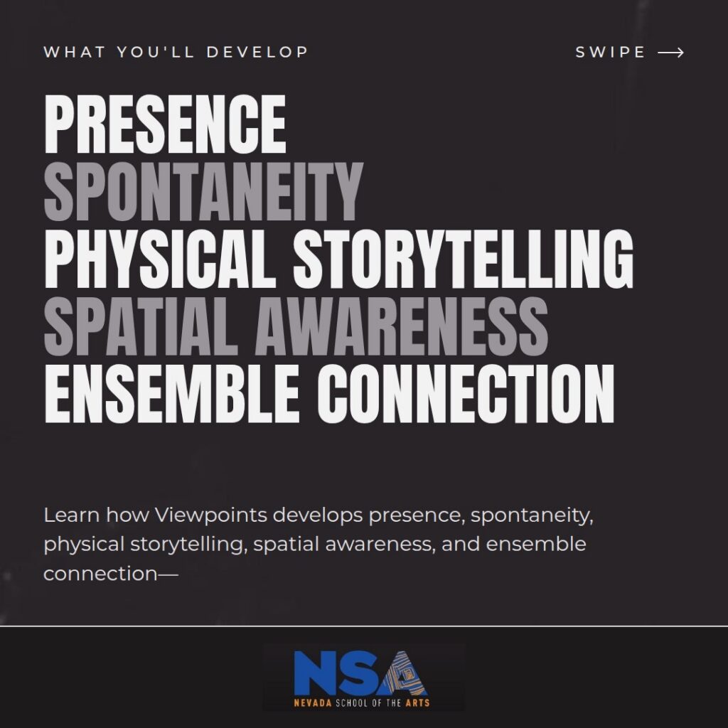 What you will develop: presence, spontaneity, physical storytelling, spatial awareness, and ensemble connection.